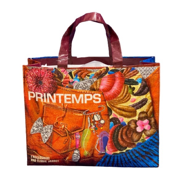 Printemps French Shopping Tote L’Accessoire Par Élodie Jarret Paris - Picture 1 of 10